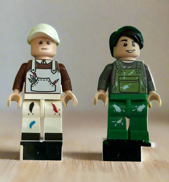2 Construction Guys Minifigures for Lego