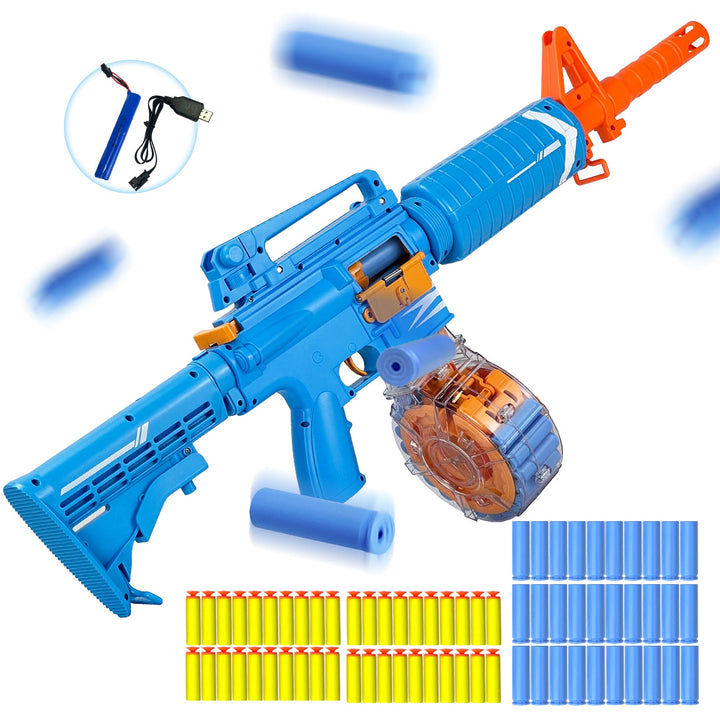 Toy Gun Semi-Automatic with Rechargeable Battery, 22-Round Magazine, Shell Ejection Feature, Quick Loader, and High-Speed Accuracy 2