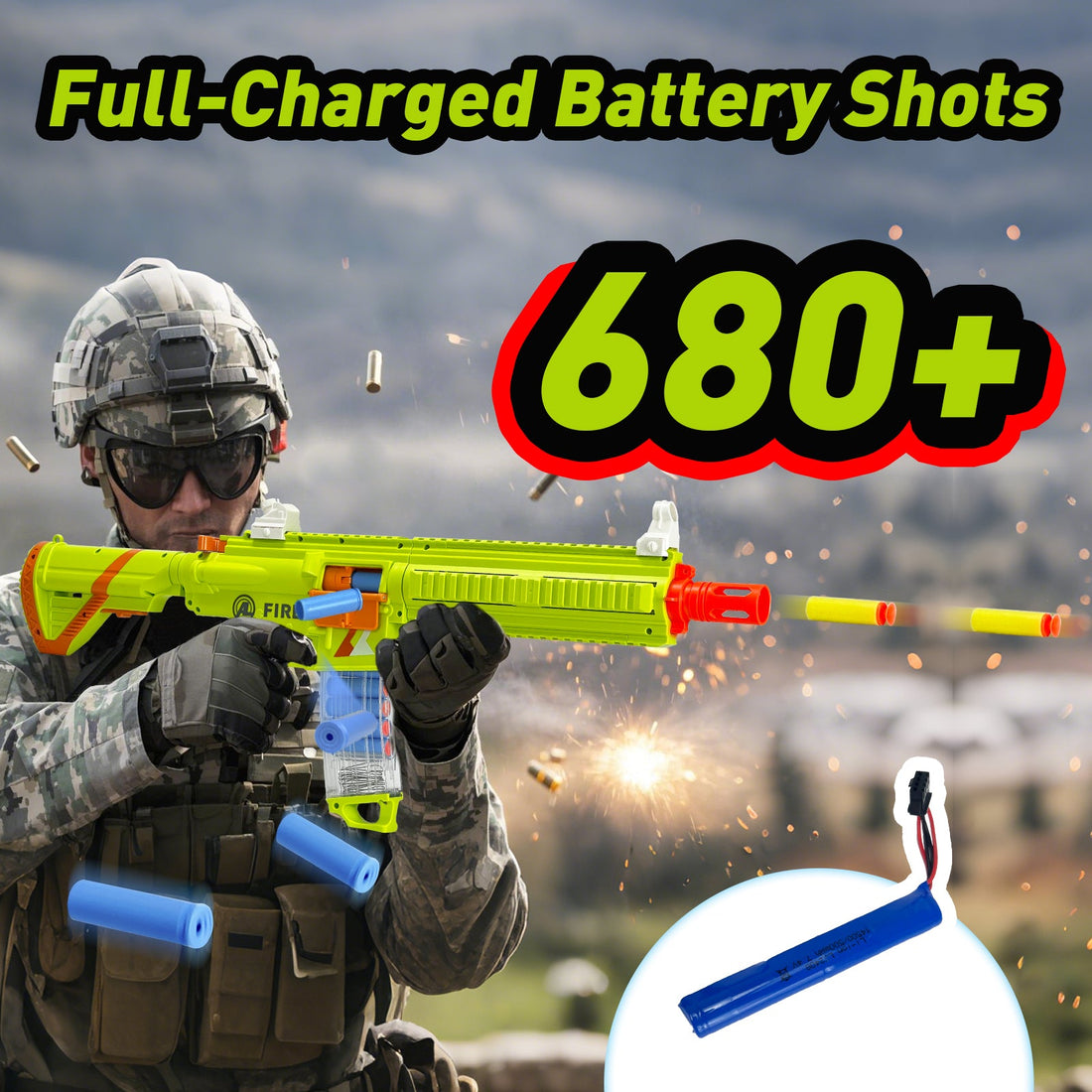 Toy Gun Automatic 416 Electric Suction Darts Toy Gun, H416 Toy Gun, two shooting modes, for adults, teenagers, holiday gifts, and birthday gifts 6