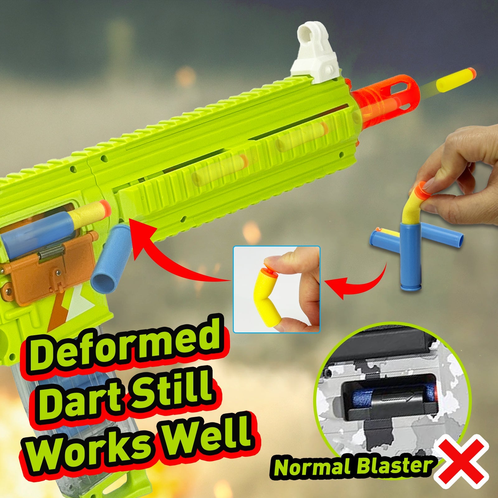 Toy Gun Automatic 416 Electric Suction Darts Toy Gun, H416 Toy Gun, two shooting modes, for adults, teenagers, holiday gifts, and birthday gifts 8