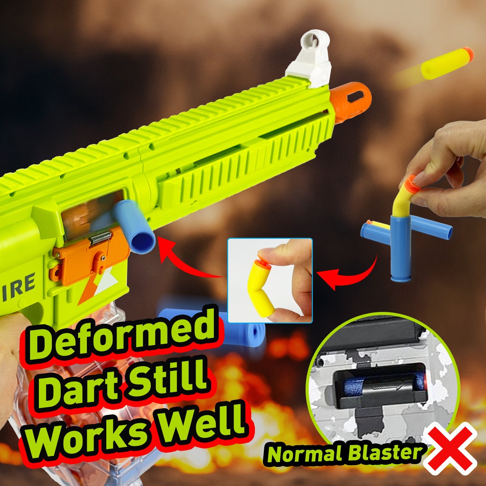 Semi-Automatic Toy Gun with Rechargeable Battery, 22-Round Magazine, and Shell Ejection Feature 8