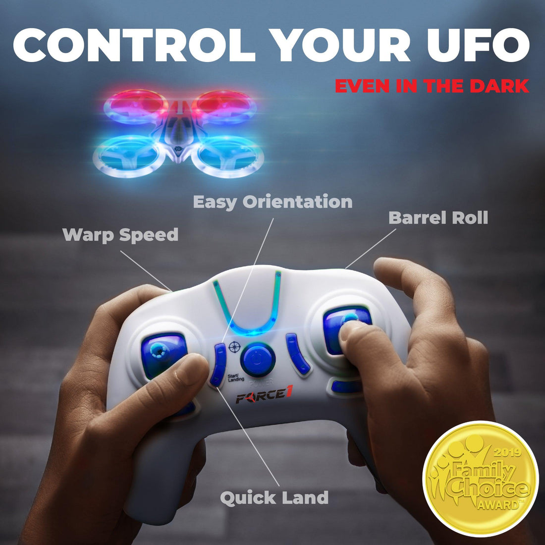 UFO 4000 Remote Control (RC) LED Drone 4