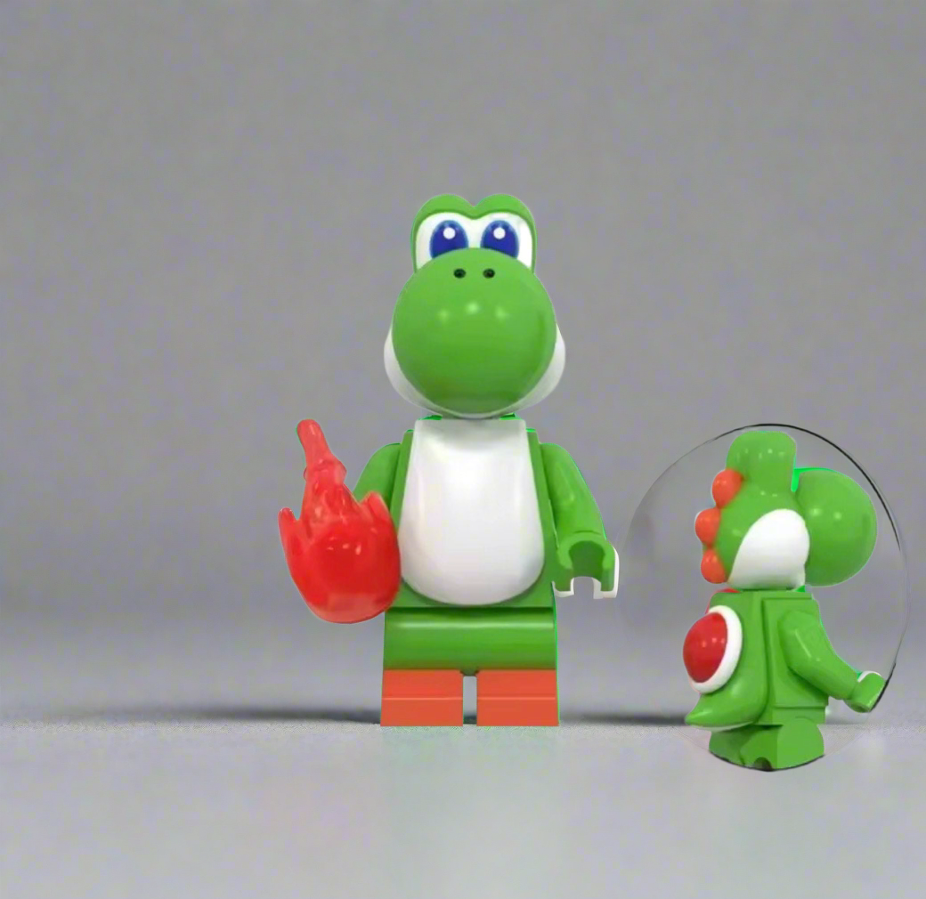 Yoshi Minifigure - Super Mario for Lego