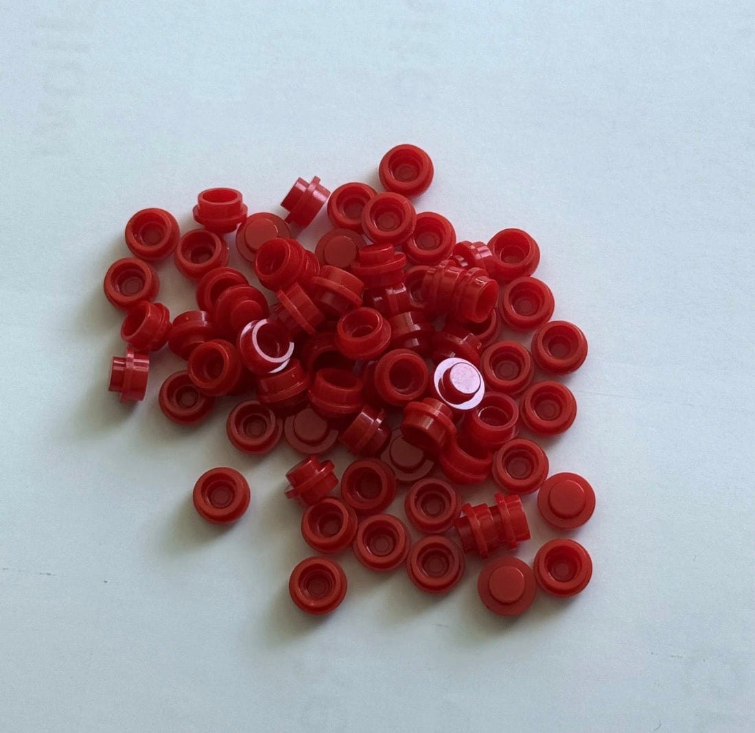 Red 4073 1x1 Round Plate Brick – Choose Quantity – LEGO® Compatible Bulk Lot 3