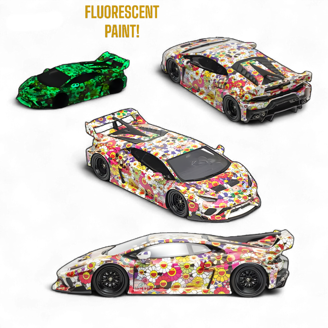 Lamborghini Huracan GT LP610 Sun Flower Luminous 1:64 by Flame 