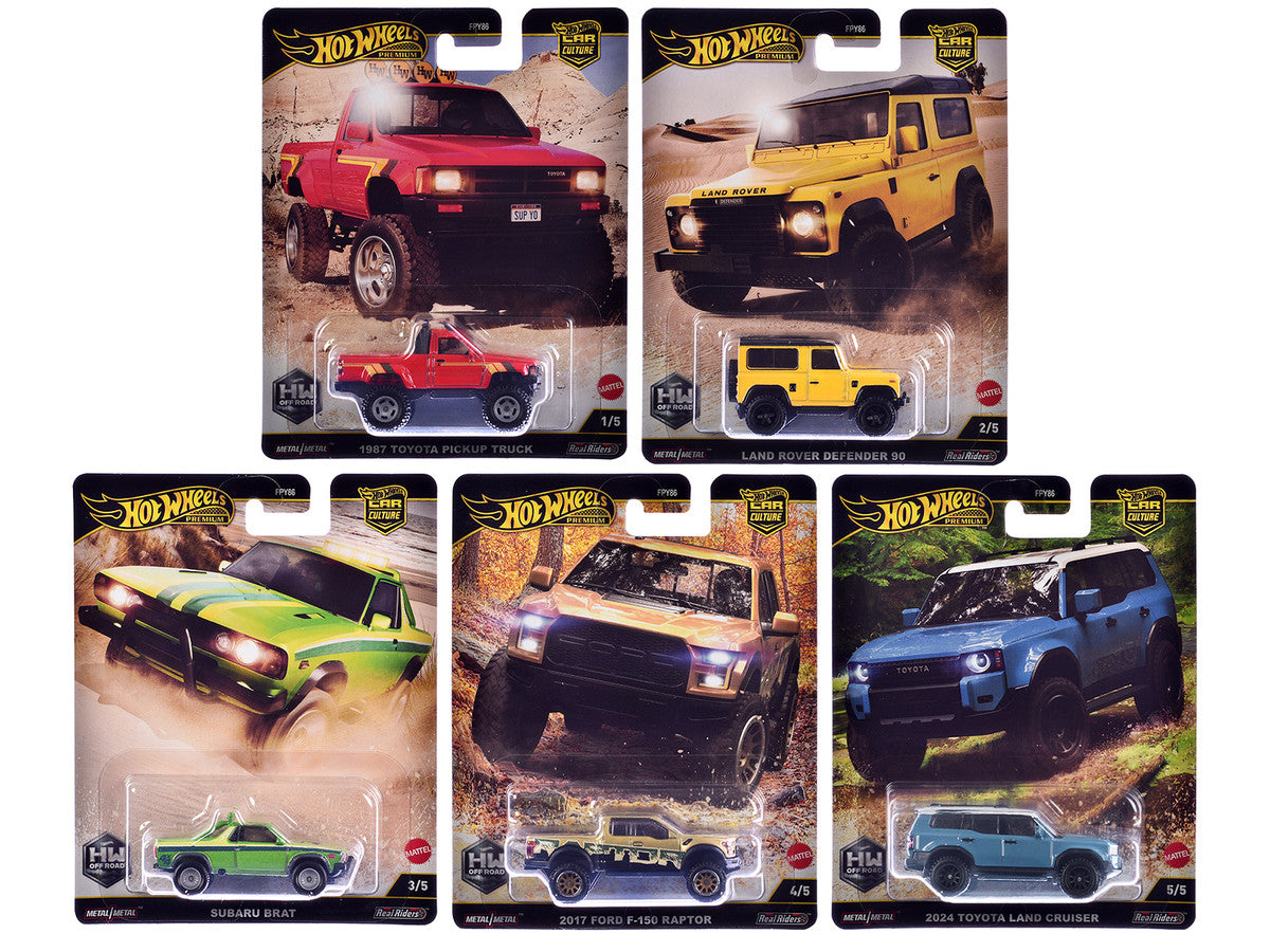 "HW Off Road" 5 piece Set "Car Culture" 2024 Series H Diecast Model Cars by Hot Wheels-1