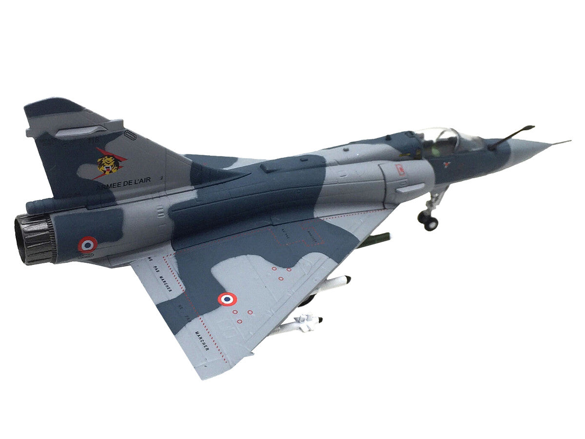 Dassault Mirage 2000C Fighter Aircraft "EC 1/12 Cambresis SPA 162 Tigre NATO Tiger Meet Belgium" (2009) Armee de l'Air (French Air Force)  1/100 Diecast Model Airplane-2