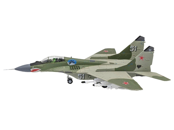 Mikoyan-Gurevich MiG-29 Fighter Aircraft "120th GvIAP Domna Airfield" (2001) Russian Air Force 1/100 Diecast Model Airplane-1