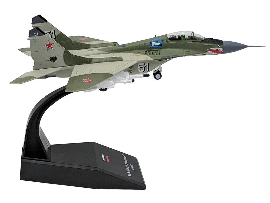 Mikoyan-Gurevich MiG-29 Fighter Aircraft "120th GvIAP Domna Airfield" (2001) Russian Air Force 1/100 Diecast Model Airplane-2