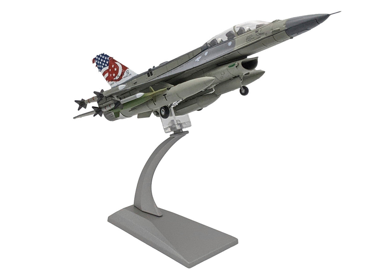 General Dynamics F-16D Fighting Falcon Fighter Aircraft "425th Fighter Squadron Best of Both Worlds Peace Carvin II 25th Anniversary Livery 56th Fighter Wing Luke AFB" (2018) United States Air Force 1/72 Diecast Model Airplane-2
