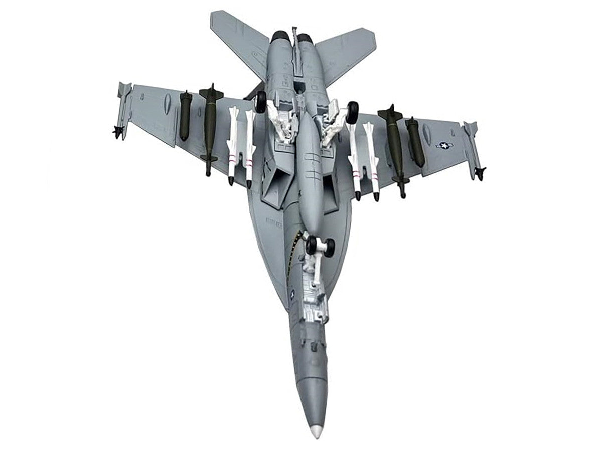 Boeing F/A-18F Super Hornet Fighter Aircraft "VFA-103 Jolly Rogers 75th Anniversary" (2018) United States Navy 1/100 Diecast Model Airplane-3