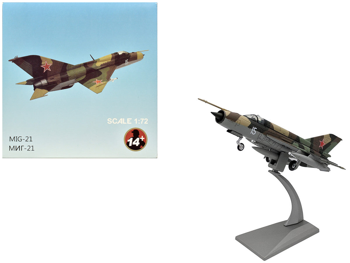 Mikoyan-Gurevich MiG-21SM Fishbed-J Fighter Aircraft "Soviet Air Force" 1/72 Diecast Model Airplane-0