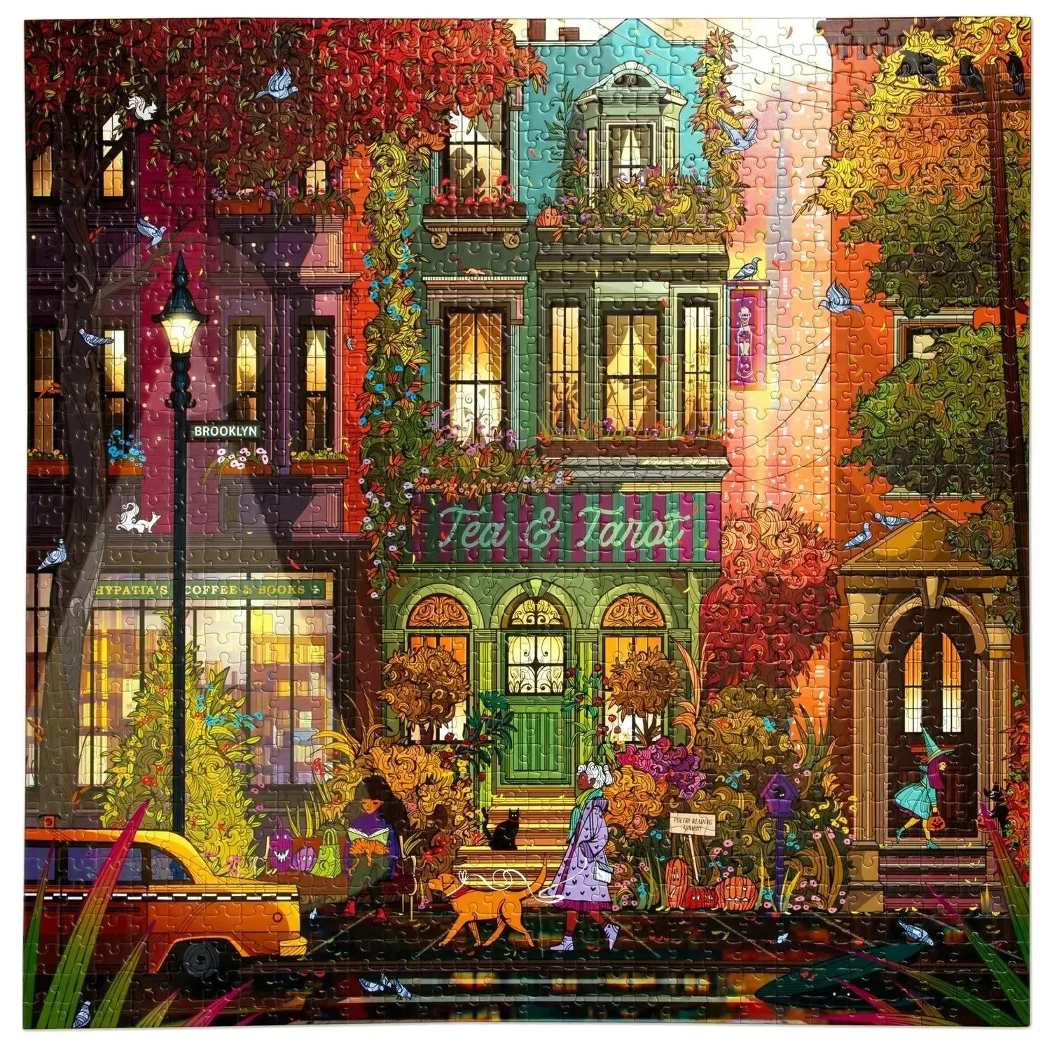 Fall in Brooklyn 1000 Piece Jigsaw Puzzle eeBoo 2