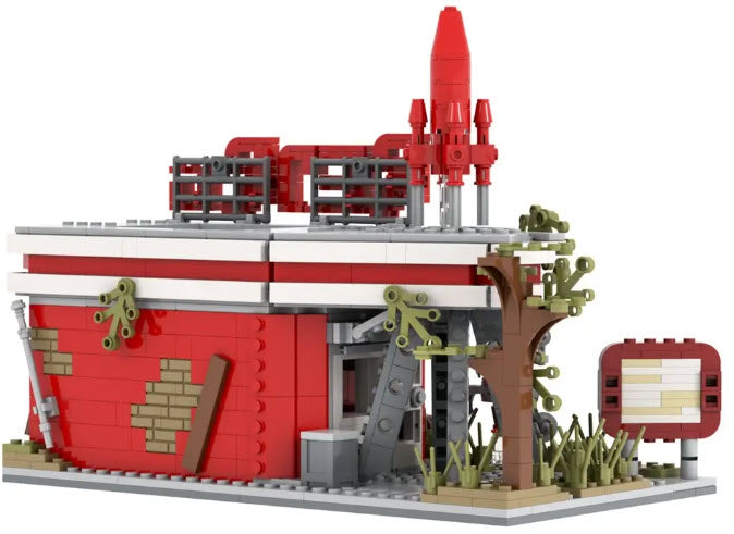 Fallout Red Rocket Truck Stop – MOC-1572 Post-Apocalyptic Set 2