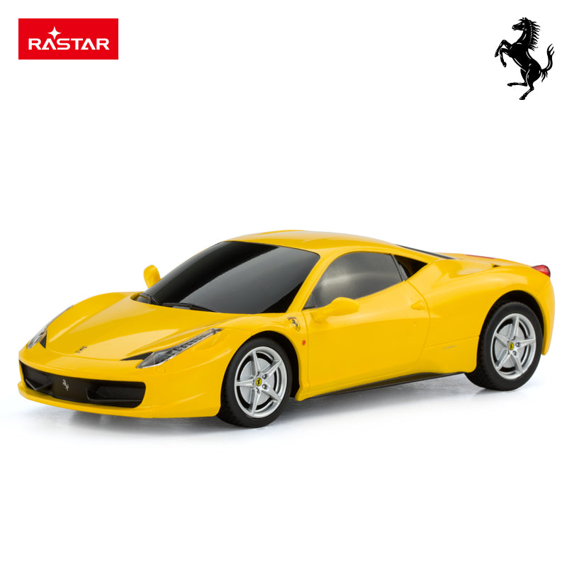 Ferrari 458 Italia (Yellow) 1:24 Remote Control Car by Rastar 2