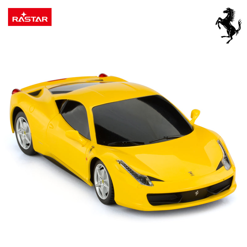 Ferrari 458 Italia (Yellow) 1:24 Remote Control Car by Rastar
