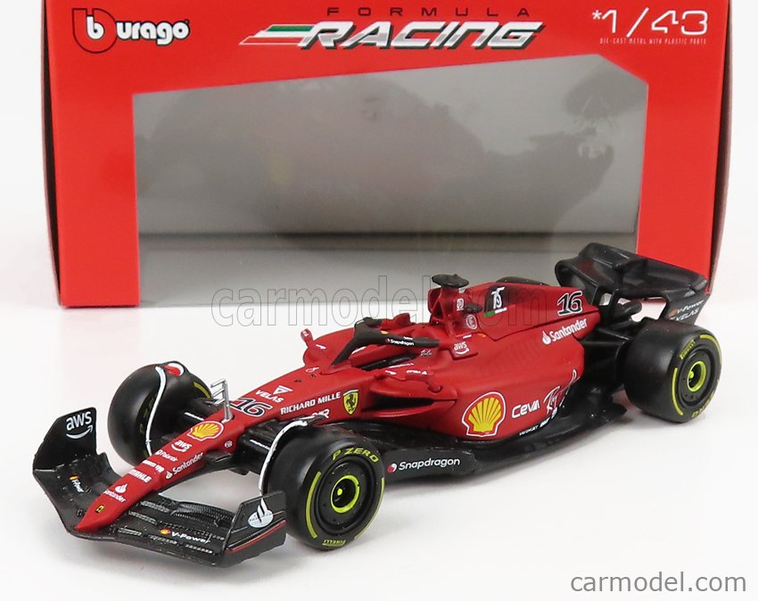 Ferrari F1-75 2022 #16 Charles Leclerc 1:43 - Por Bburago