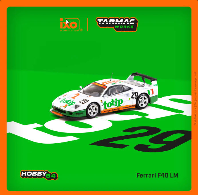 Ferrari F40 LM 24h of Le Mans 1994 TOTIP #29 T64-075-94LM29 1:64