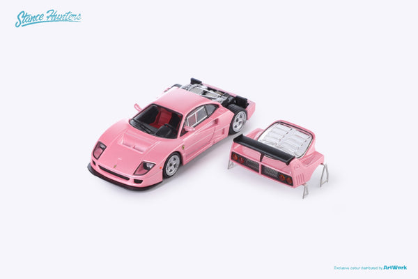 F40 GTE 1995 ピンク　1/64 ミニカー F40 GTE 1995 ピンク 1/64 ミニカー PGM】1/64 Ferrari F40