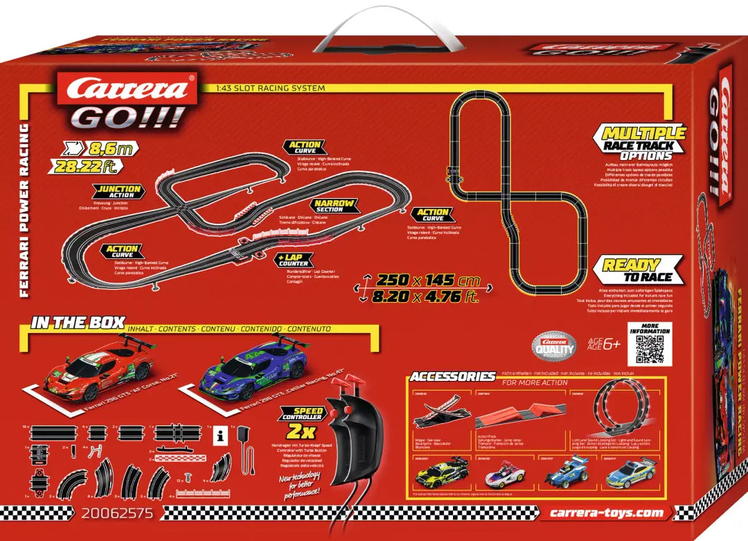 Ferrari Power Racing 1:43 Analog Slot Car Track Set by Carrera - 6