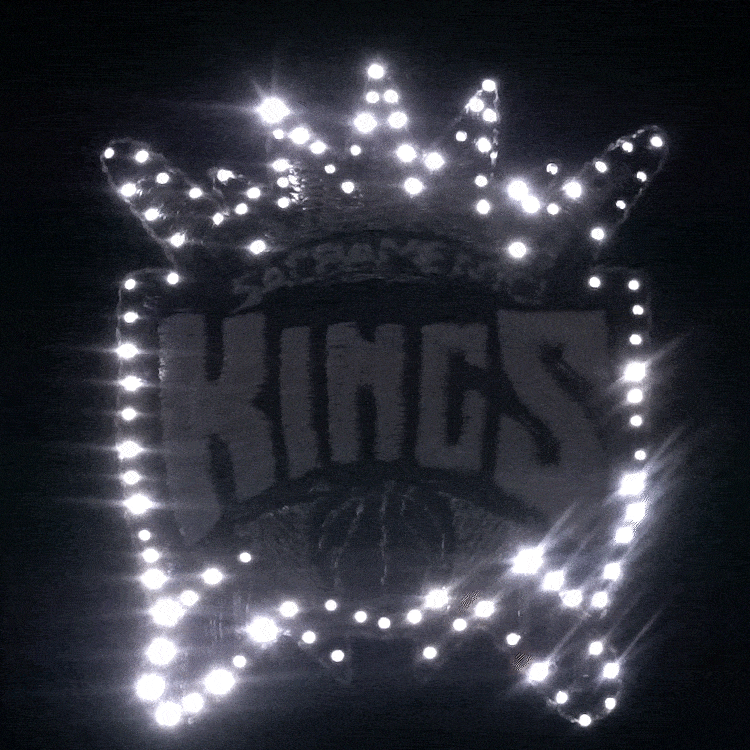 Sacramento Kings Flashing Fiber Optic Cap-2