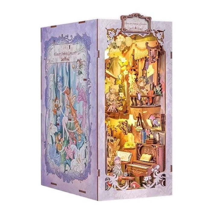 Book Nook Wizardi Miniature - Flower Forest Concert Roombox Kit-1
