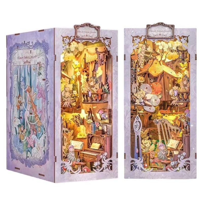 Book Nook Wizardi Miniature - Flower Forest Concert Roombox Kit-0