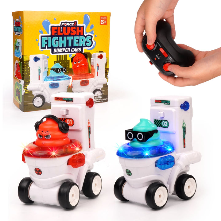 Force1 Flush Fighters Remote Control (RC) Bumper Cars 2pk