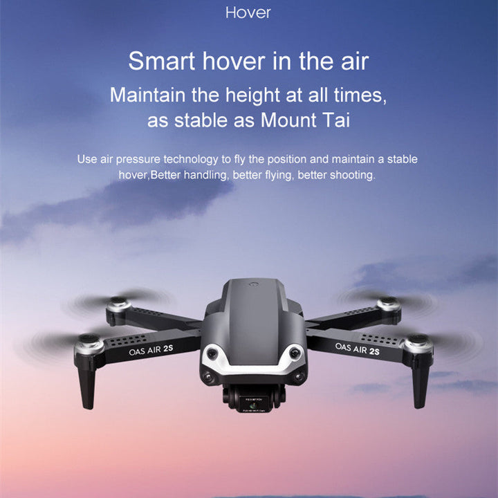 Foldable 4K dual camera drone with obstacle avoidance