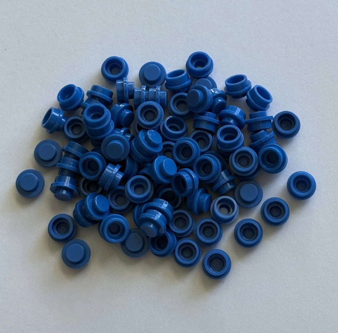 Blue 4073 1x1 Round Plate Brick – Choose Quantity – LEGO® Compatible Bulk Lot 2