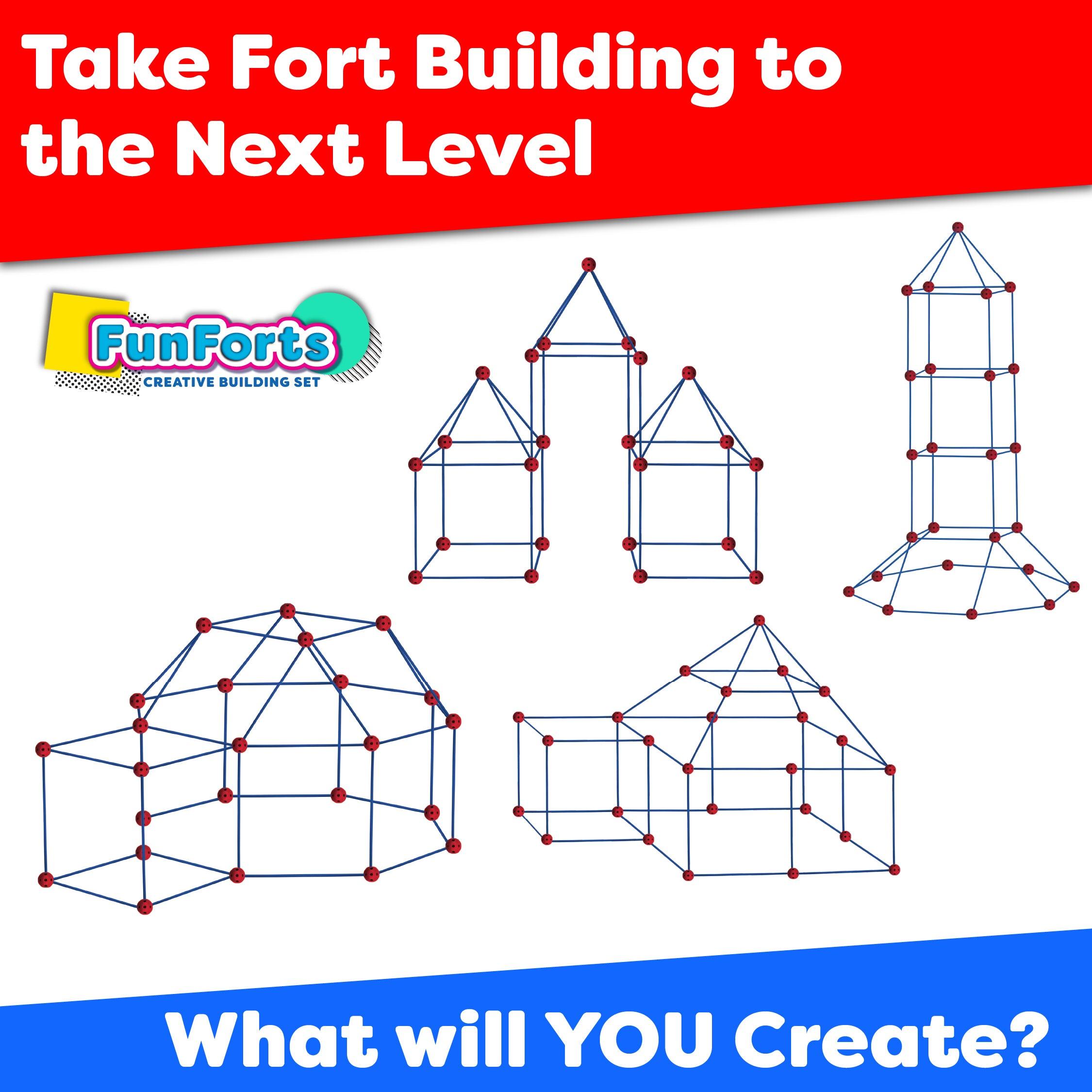 Fun Forts Kids Tent Version 2 - Power Your Fun 81pc 3