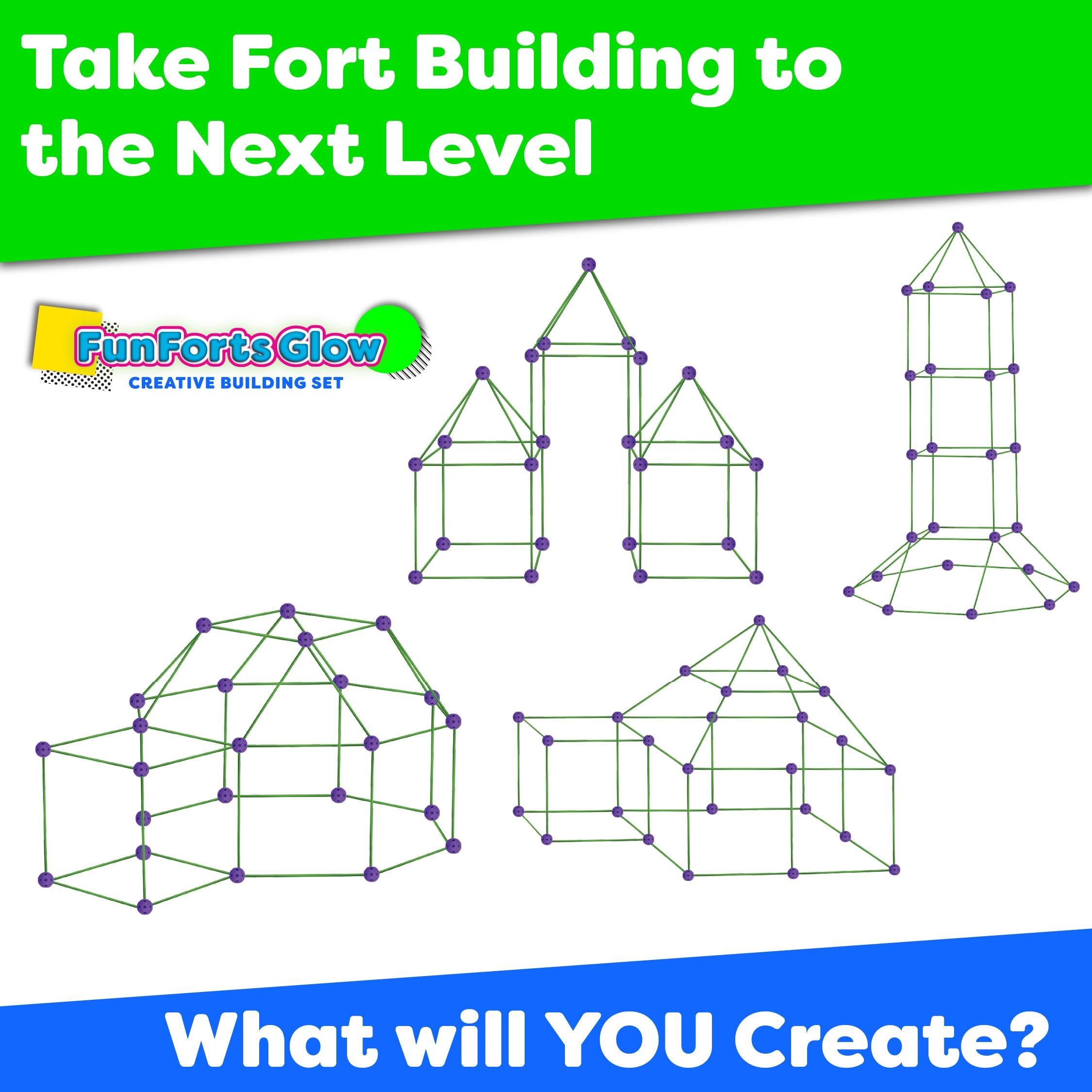 Fun Forts Glow Fort Building Kit - Power Your Fun 81pc  5