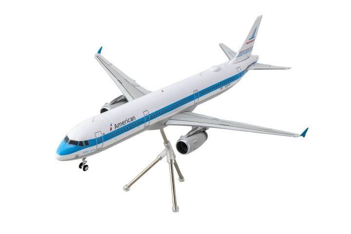 Airbus A321 Commercial Aircraft "American Airlines - Piedmont" (N581UW) White with Blue Stripes "Gemini 200" Series 1/200 Diecast Model Airplane by GeminiJets-1