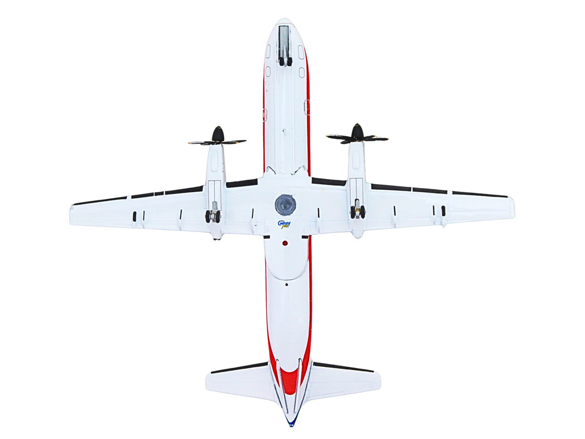Saab 340B Commercial Aircraft "American Eagle" (N389AE) White with Red and Blue Stripes "Gemini 200" Series 1/200 Diecast Model Airplane by GeminiJets-1