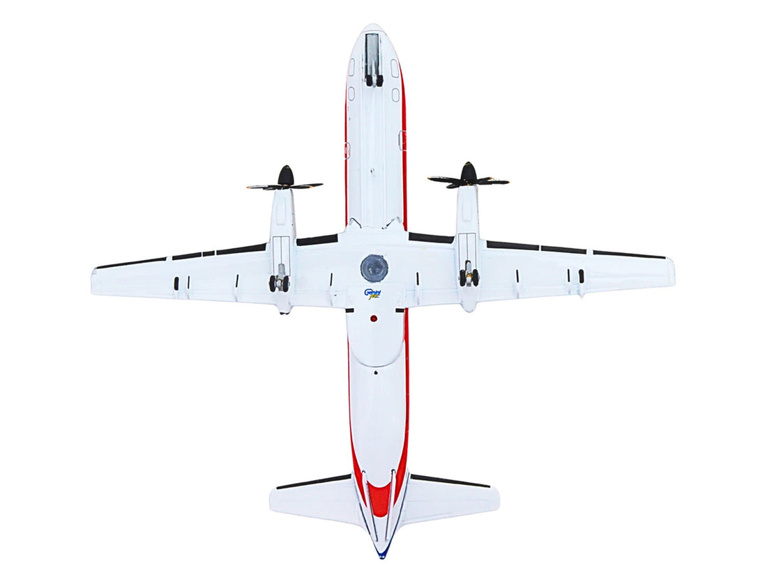 Saab 340B Commercial Aircraft "American Eagle" (N389AE) White with Red and Blue Stripes "Gemini 200" Series 1/200 Diecast Model Airplane by GeminiJets-1