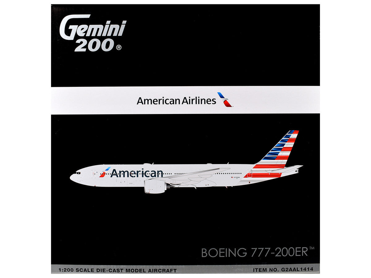 American Airlines N788AN Boeing 777 1:200 diecast model side view