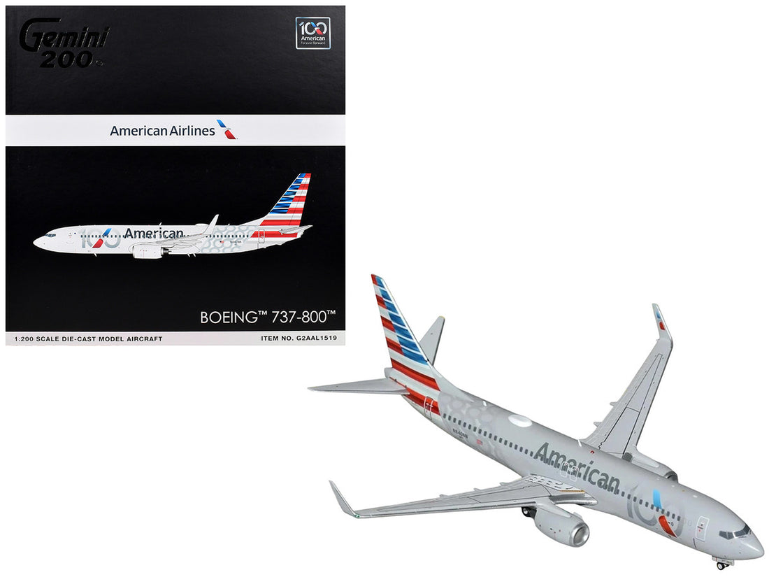American Airlines Boeing 737-800 N840NN 100th Anniversary 1:200 GeminiJets model