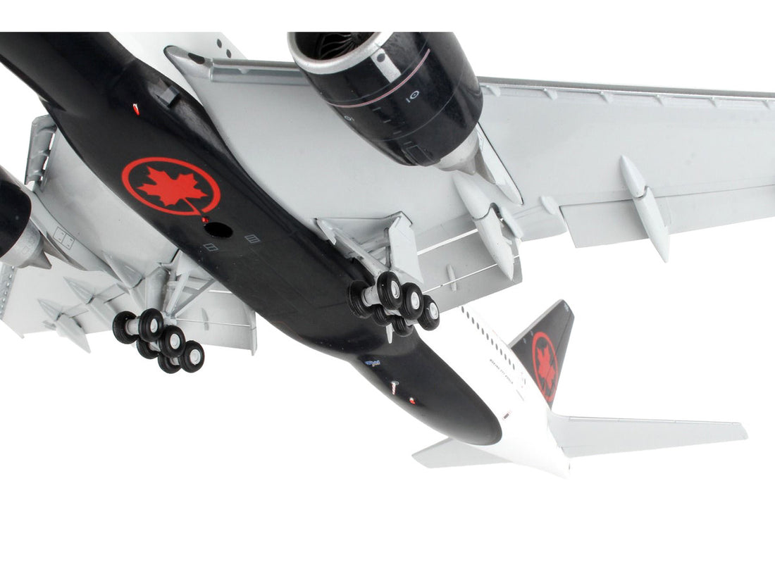 Boeing 777-200LR Commercial Aircraft with Flaps Down "Air Canada" White with Black Tail "Gemini 200" Series 1/200 Diecast Model Airplane by GeminiJets-3