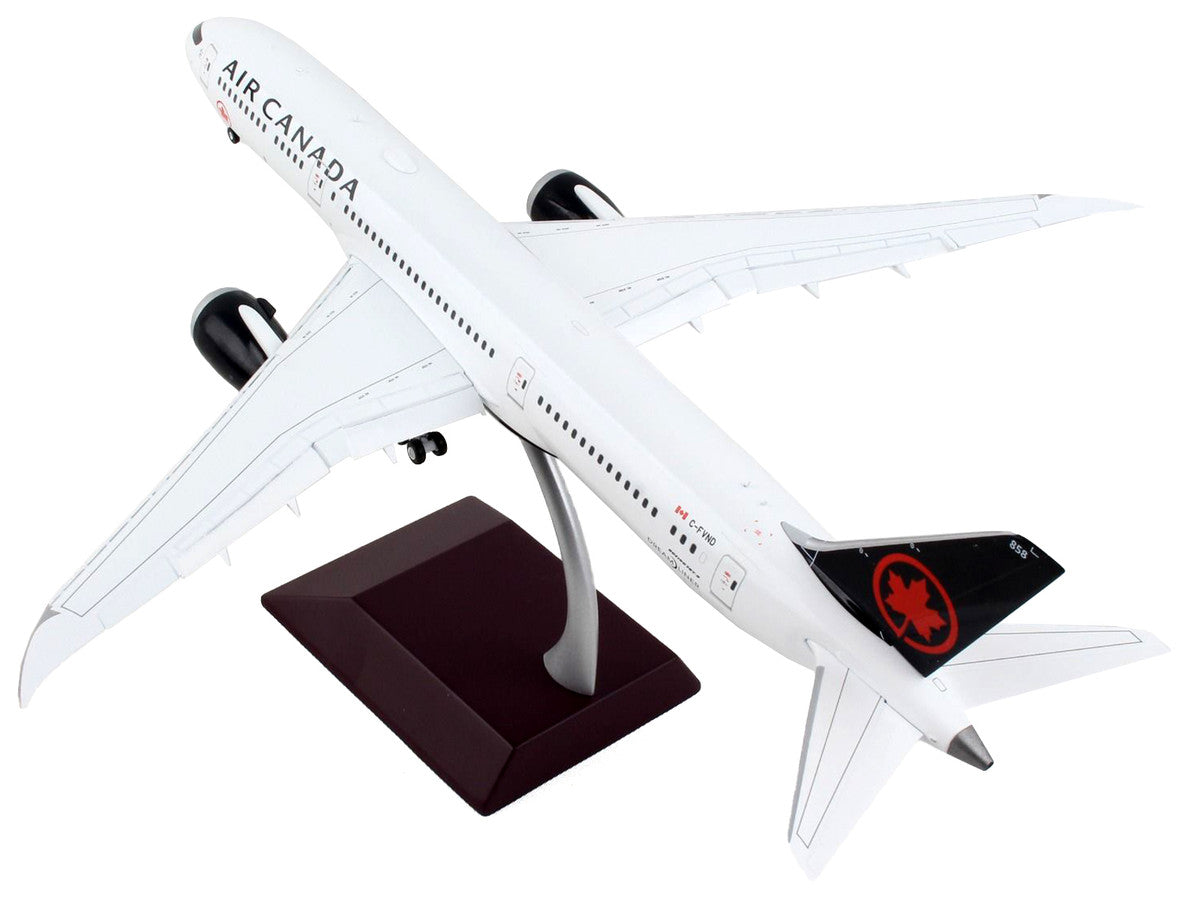 Boeing 787-9 Commercial Aircraft with Flaps Down "Air Canada" White with Black Tail "Gemini 200" Series 1/200 Diecast Model Airplane by GeminiJets-2