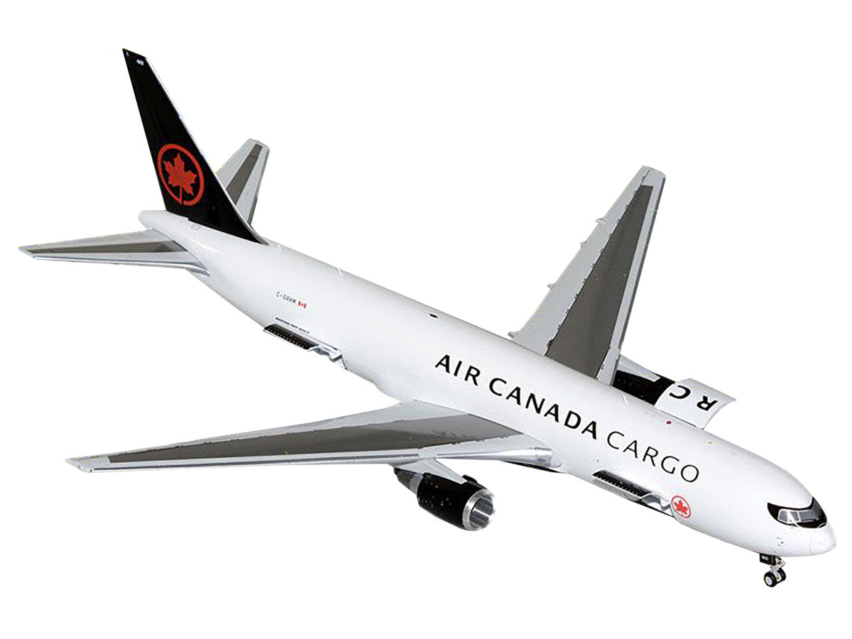 Boeing 767-300F Commercial Aircraft "Air Canada Cargo" (C-GXHM) White with Black Tail "Gemini 200 - Interactive Series" 1/200 Diecast Model Airplane by GeminiJets-1