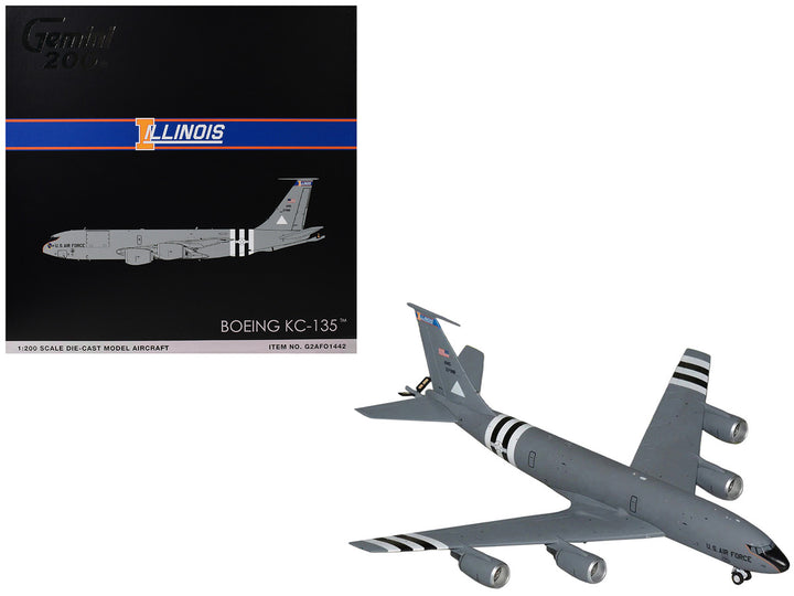 Boeing KC-135R Stratotanker Tanker Aircraft "Illinois Air National Guard" (63-7981) United States Air Force "Gemini 200" Series 1/200 Diecast Model by GeminiJets-0
