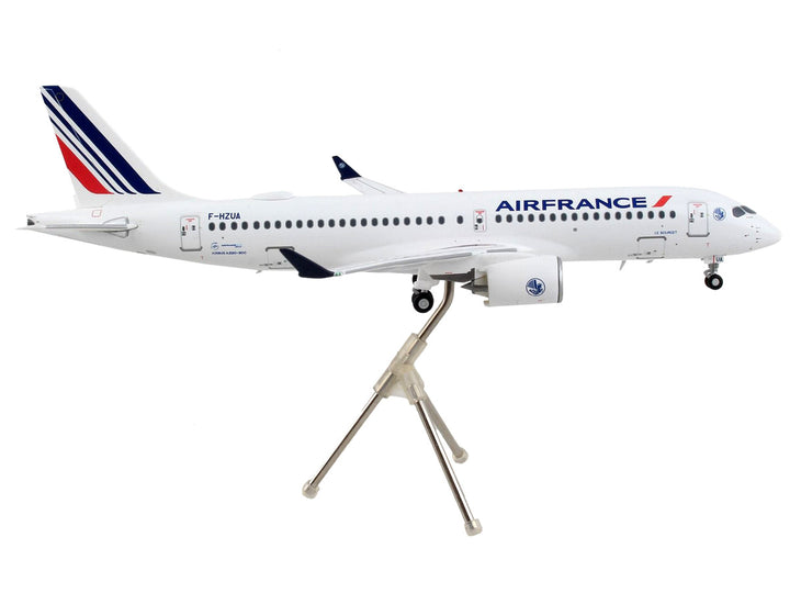 Airbus A220-300 Commercial Aircraft "Air France" White with Striped Tail "Gemini 200" Series 1/200 Diecast Model Airplane by GeminiJets-1