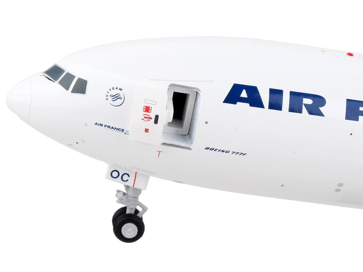 Boeing 777F Commercial Aircraft "Air France Cargo" White with Striped Tail "Gemini 200 - Interactive" Series 1/200 Diecast Model Airplane by GeminiJets-3