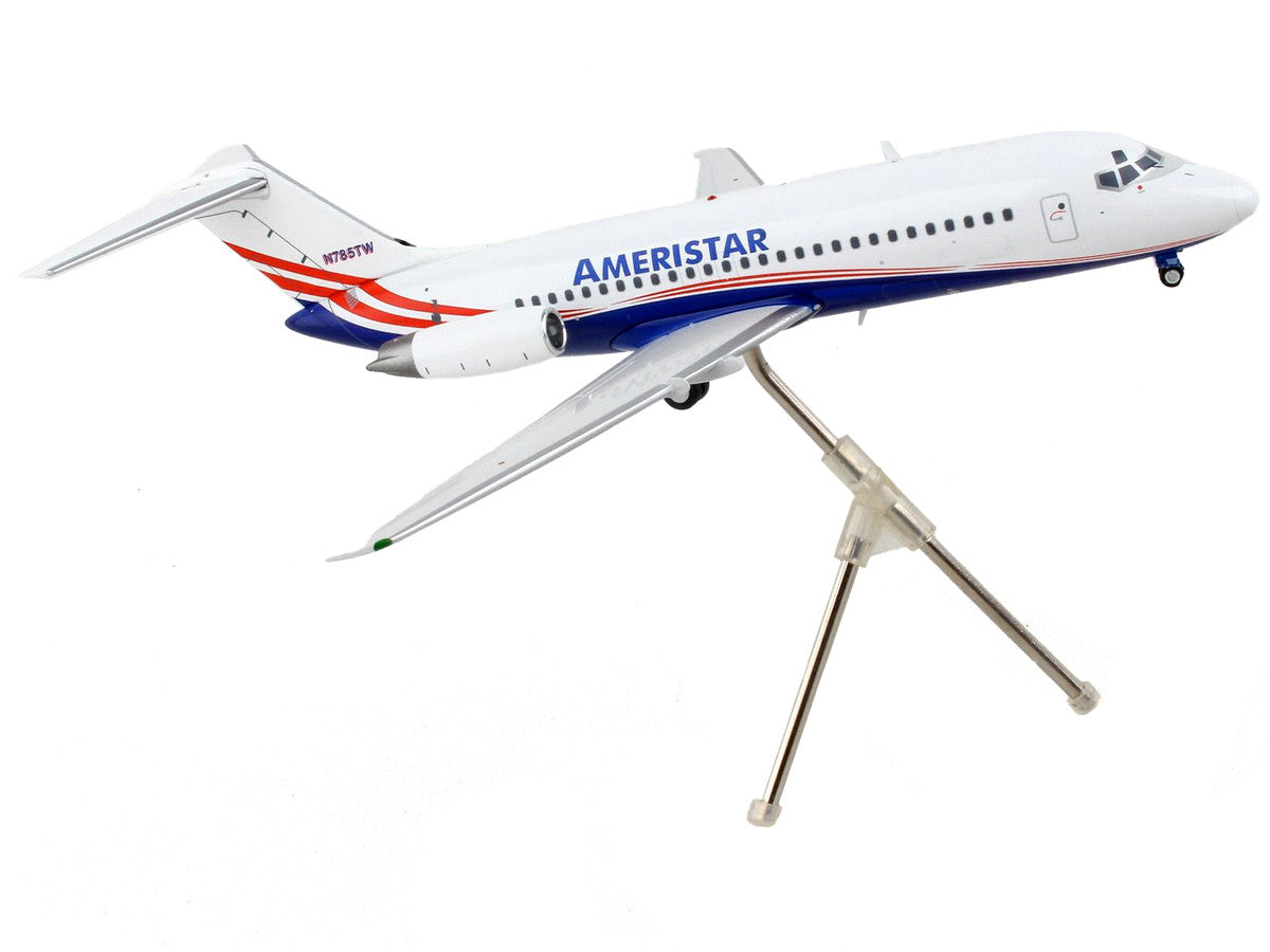 McDonnell Douglas DC-9-15F Commercial Aircraft "Ameristar Air Cargo" White with Blue and Red Stripes "Gemini 200" Series 1/200 Diecast Model Airplane by GeminiJets-1