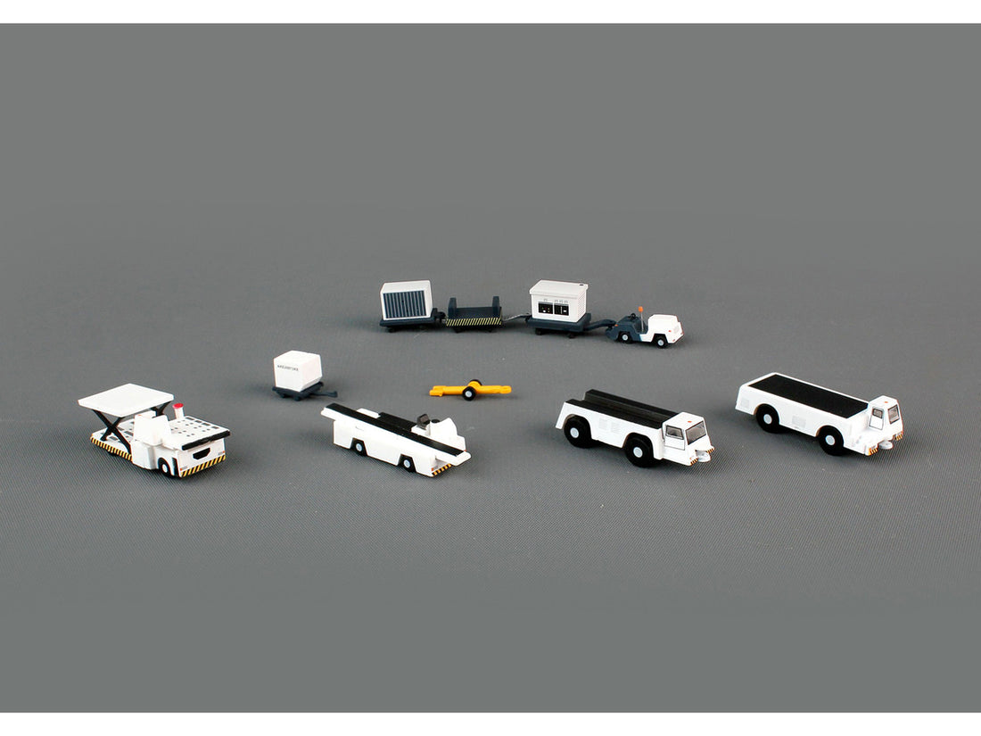 Airport Support Equipment Set of 10 pieces "Gemini 200" Series Diecast Models by GeminiJets-1