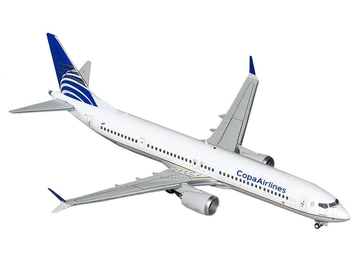 Boeing 737 MAX 9 Commercial Aircraft "Copa Airlines" (HP-9907CMP) White with Blue Tail "Gemini 200" Series 1/200 Diecast Model Airplane by GeminiJets-0
