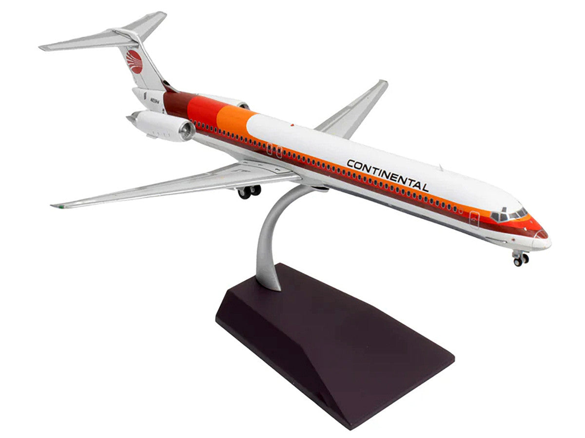 McDonnell Douglas MD-81 Commercial Aircraft "Continental Airlines" (N859HA) White with Red and Orange Stripes "Gemini 200" Series 1/200 Diecast Model Airplane by GeminiJets 3