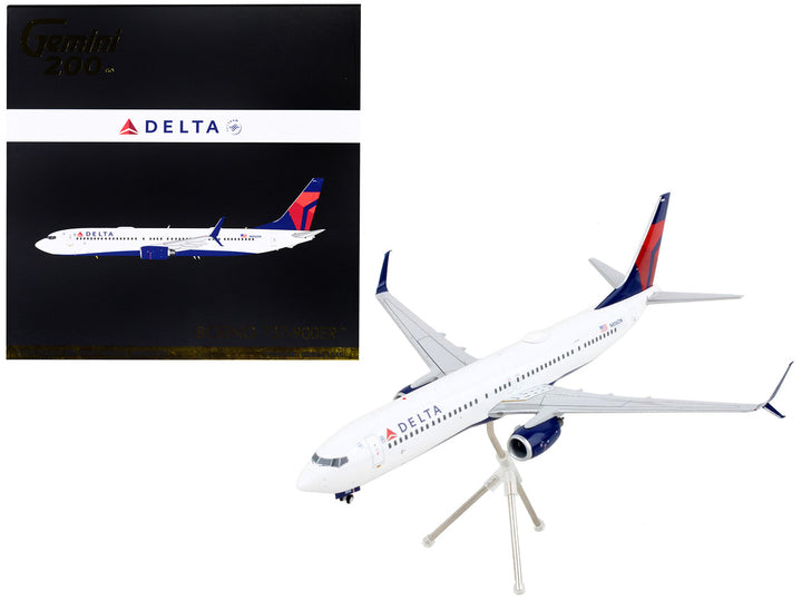 Boeing 737-900ER Commercial Aircraft "Delta Air Lines" White with Blue and Red Tail "Gemini 200" Series 1/200 Diecast Model Airplane by GeminiJets-0