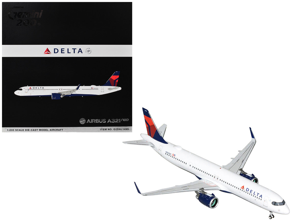 Delta Air Lines Airbus A321neo N502DX 1:200 GeminiJets diecast airplane