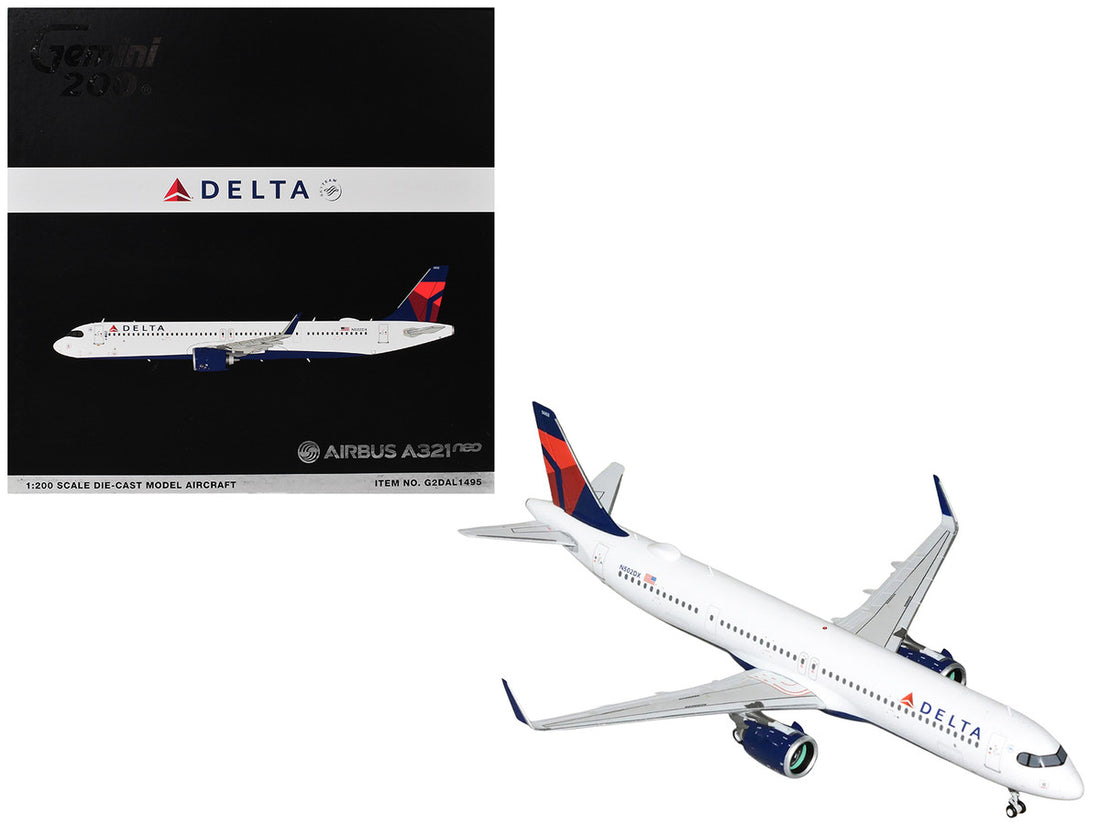 Delta Air Lines Airbus A321neo N502DX 1:200 GeminiJets diecast airplane